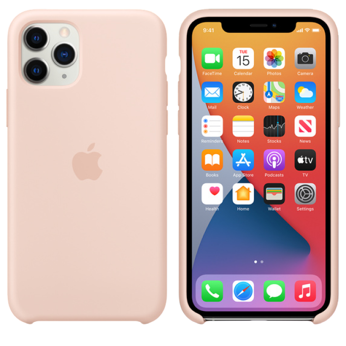 Original iPhone 11 Pro Silicone Case, Pink Sa..