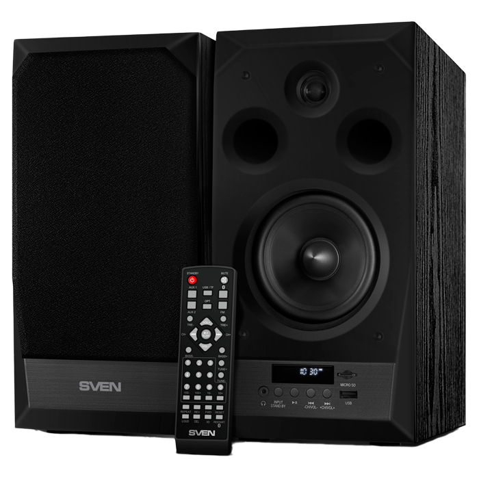 Speakers SVEN "MC-20" Black, 90w, Bluetooth, SD, USB Flash, Remote Control, FM, 3.5mm jack