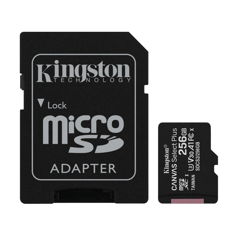 256GB MicroSD (Class 10) UHS-I (U3) +SD adapt..