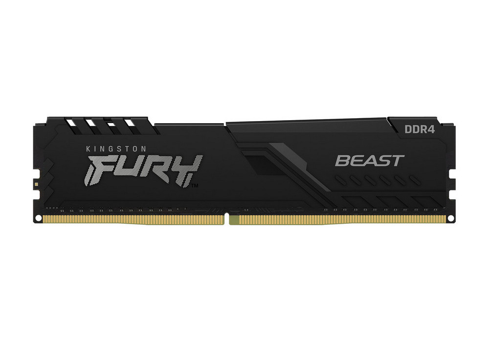 16GB DDR4-3600MHz  Kingston FURY Beast (KF436C18BB/16), CL18-22-22, 1.35V, Intel XMP 2.0, Black