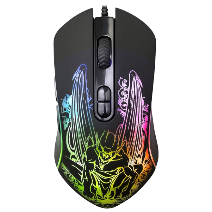 Gaming Mouse Qumo Gothic, Optical,200-3200 dpi, 7 buttons, Ambidextrous, RGB, USB