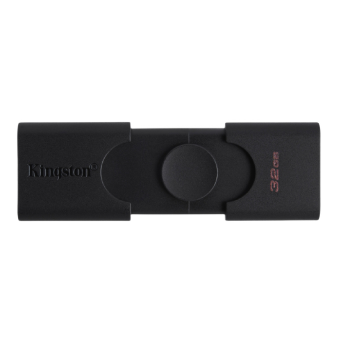 32GB USB3.2 Type-A/Type-C Flash Drive Kingston DataTraveler® Duo (DTDE/32GB), Black, Dual Slider