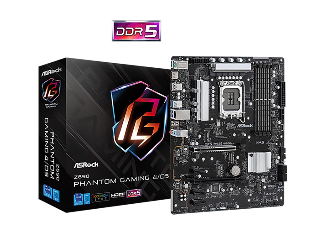 Cumpara  Plăci de bază - MB S1700 ASRock Z690 PHANTOM GAMING 4/D5, ATX..