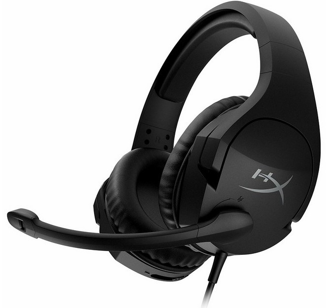 Игровые наушники / гарнитура HyperX Cloud Stinger S, Проводной аналоговый, Чёрный