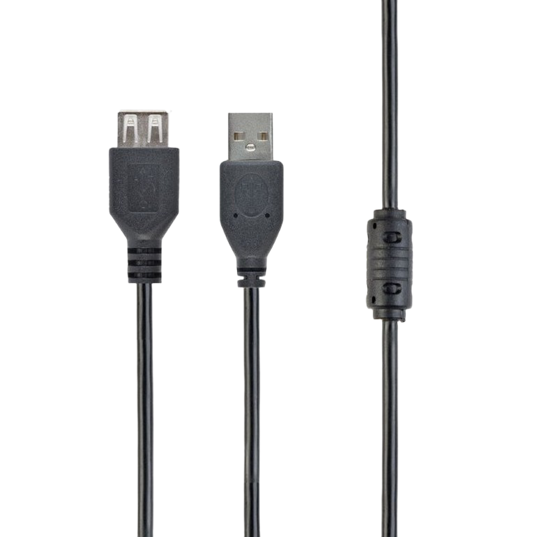 Cable USB, USB AM/AF, 5.0 m, USB2.0  Premium quality with ferrite core, CCF-USB2-AMAF-15