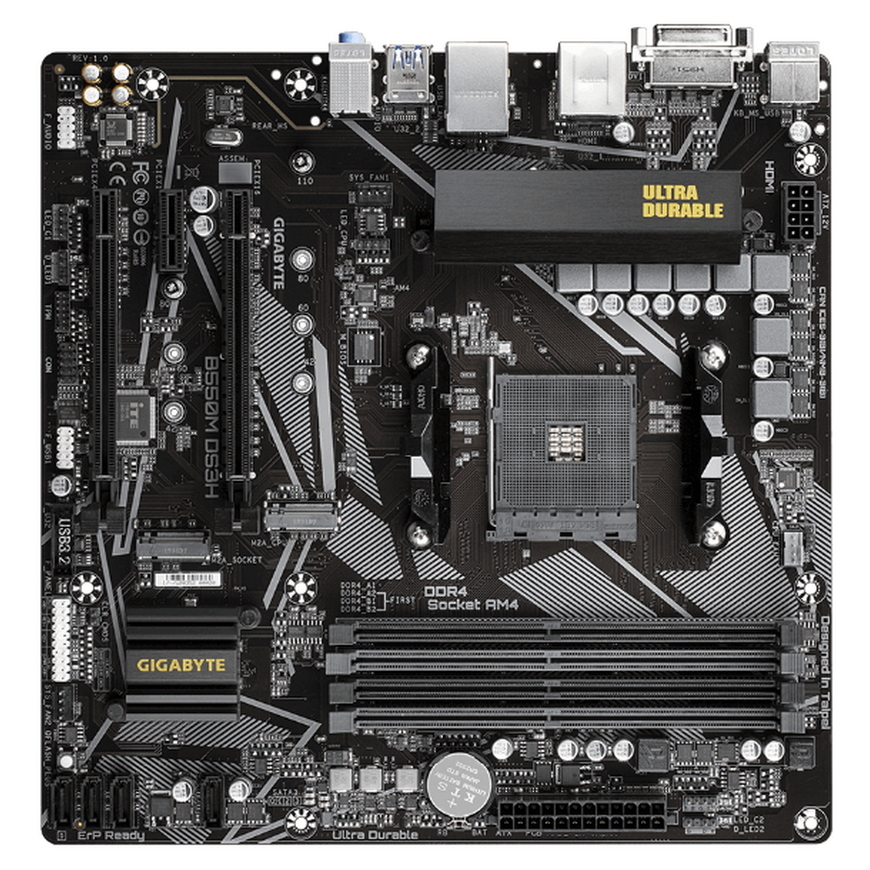 Cumpara  Plăci de bază - MB AM4 Gigabyte B550M DS3H mATX..
