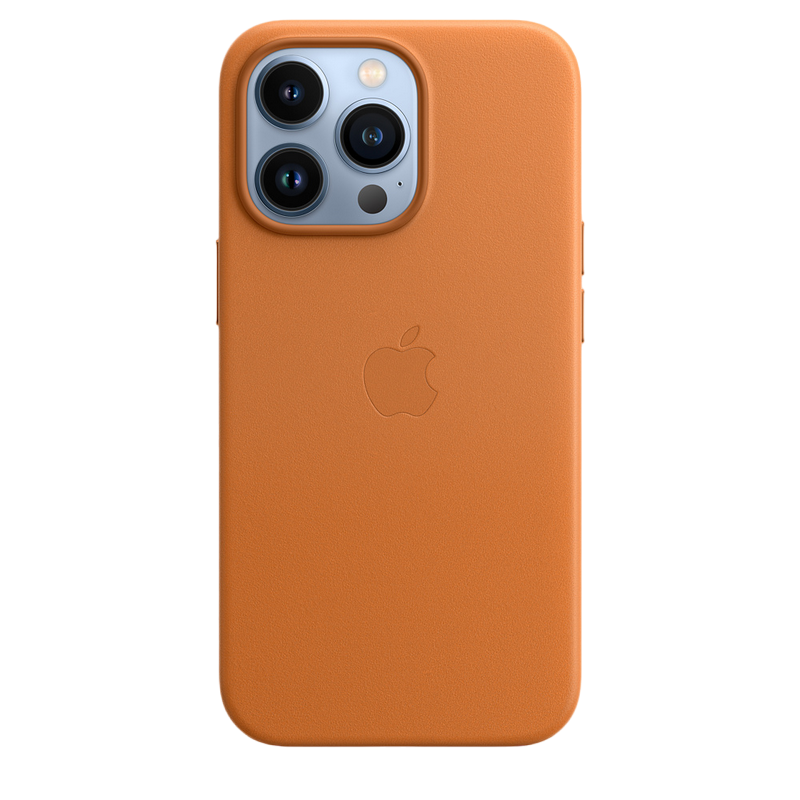 Original iPhone 13 Pro MAX Leather Case with MagSafe - Golden Brown Model A2704
