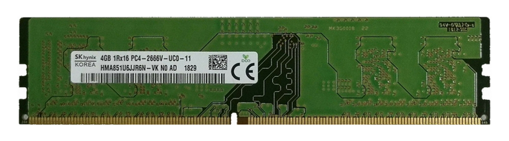 .4GB DDR4- 2666MHz Hynix Original  PC21300, CL19, 288pin DIMM 1.2V