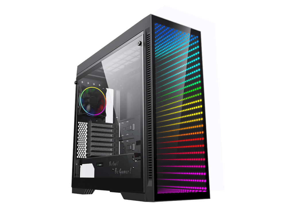 Компьютерный корпус Gamemax Abyss TR, Midi-Tower, ATX, Чёрный