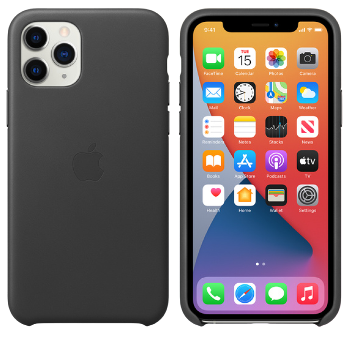 Original iPhone 11 Pro Leather Case, Black..