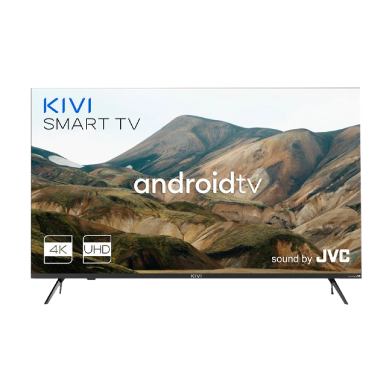 43" LED SMART TV KIVI 43U740LB, Real 4K, 3840x2160, Android TV, Black