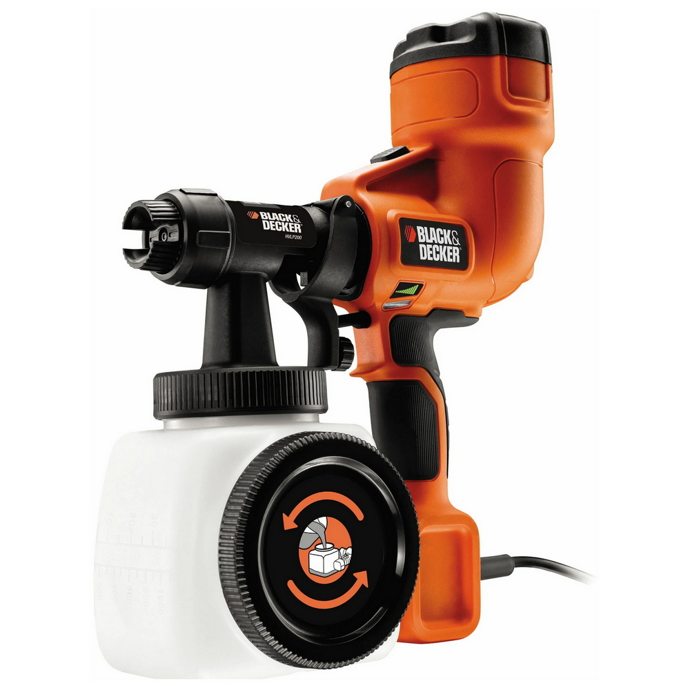 Sprayer Black+Decker (HVLP200-QS) 400W, 0.34l..