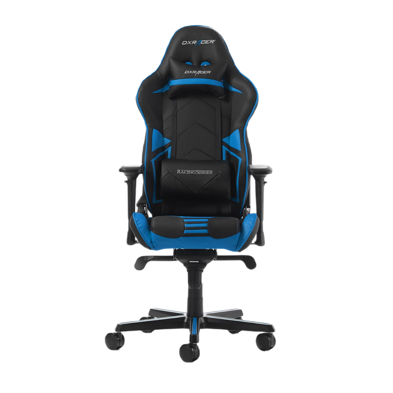 Игровое кресло DXRacer Racing Pro, Искусственная кожа, Черный/Синий