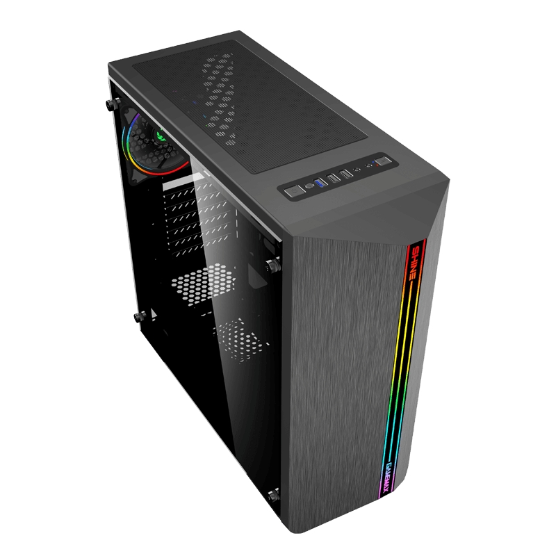 Cumpara  Carcase de calculator - Case ATX GAMEMAX Shine, w/o PSU, 1x120mm ARGB..
