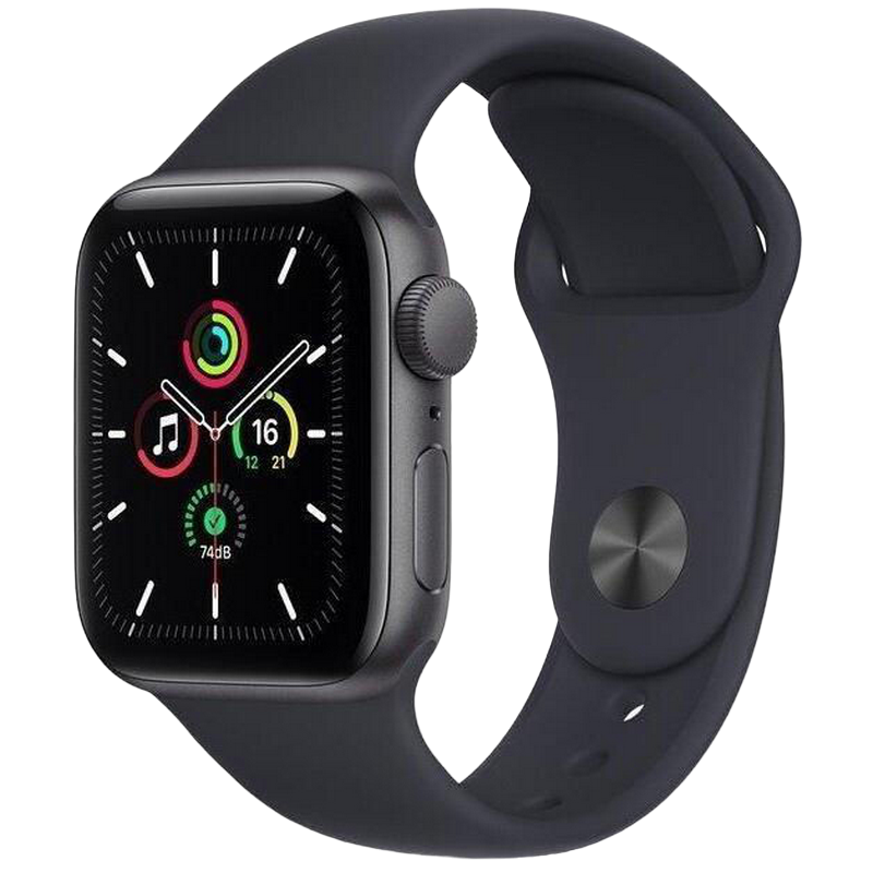 Apple Watch SE 2 40mm Aluminum Case with Midnight Sport Band - S/M, MR9X3 GPS, Midnight