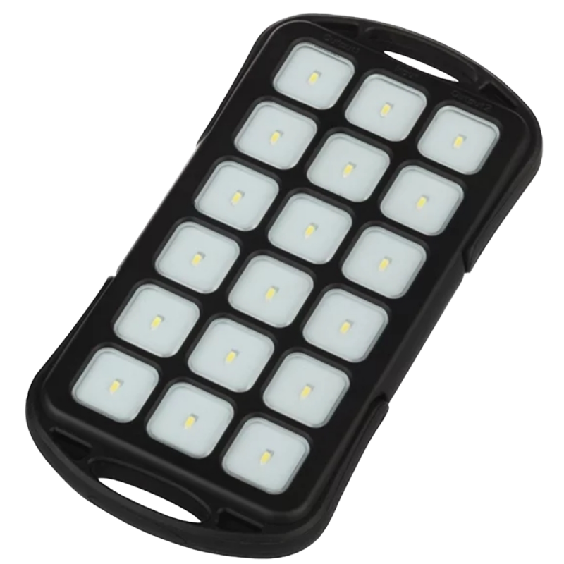 Power Bank  6000 mAh, Qumo PowerAid Tourist, IP54,18 Led torch, 2xUSB: 5V/2.1A