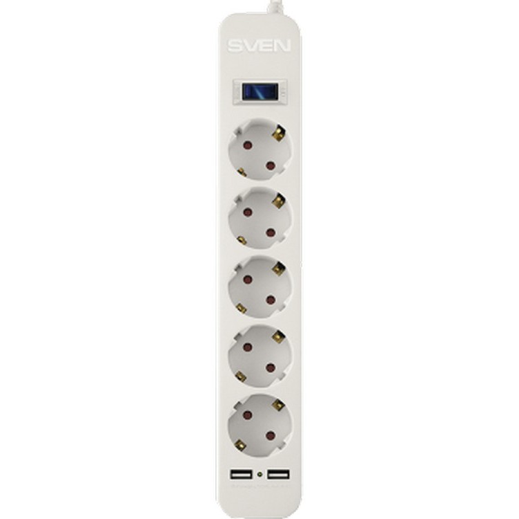 Surge Protector   5 Sockets,  1.8m,  Sven SF-..