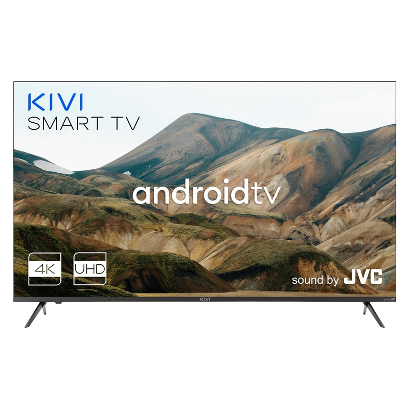 55" LED SMART TV KIVI 55U740LB, Real 4K, 3840x2160, Android TV, Black