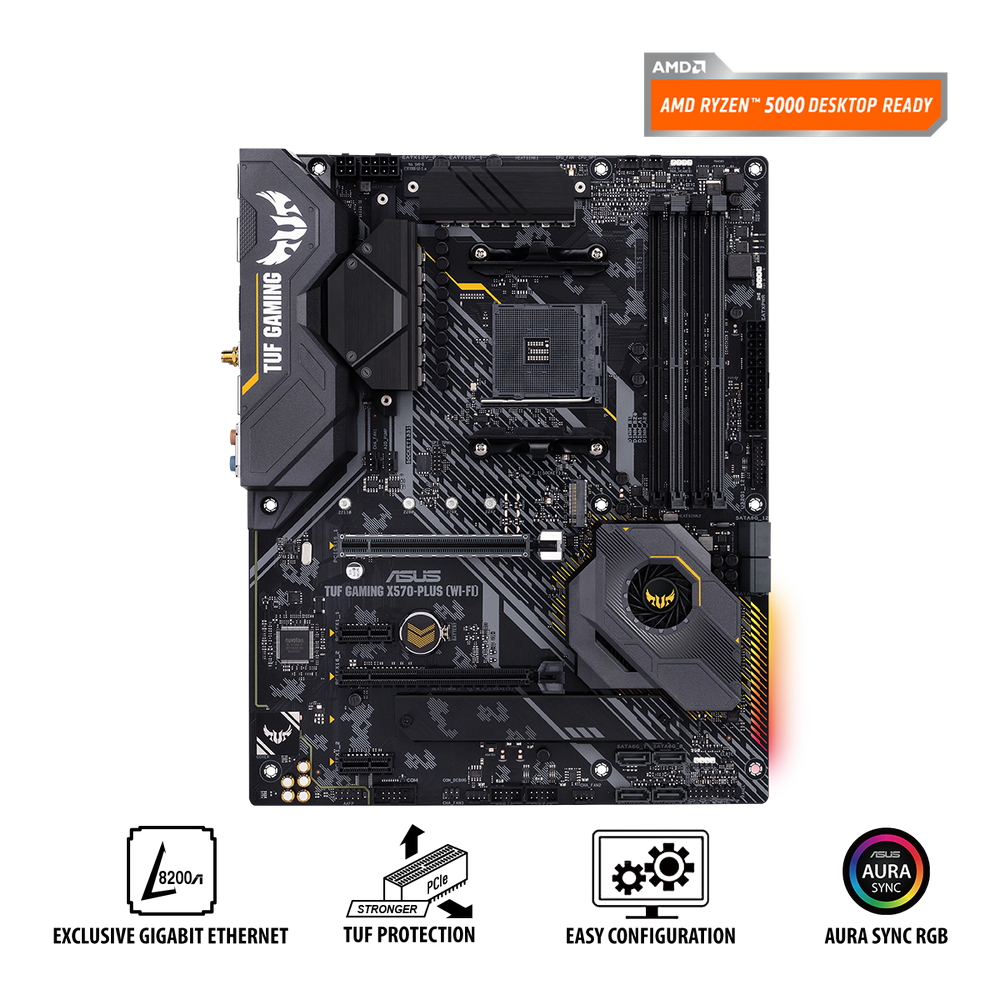 Cumpara  Plăci de bază - MB AM4 Asus TUF GAMING X570-PLUS (WI-FI)  ATX..