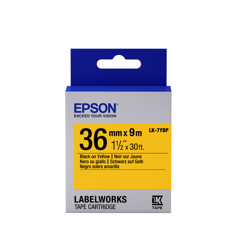 Tape Cartridge EPSON LK7YBP: 36mm/9..