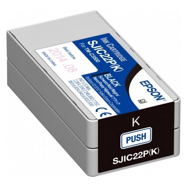 Ink Cartridge Epson SJIC22P(K), for TM-C3500