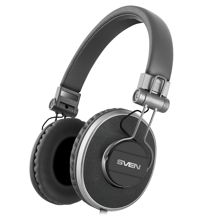 Headset SVEN AP-920M with Microphone on cable, 3,5mm jack (4 pin), Grey, Cable 1.2m