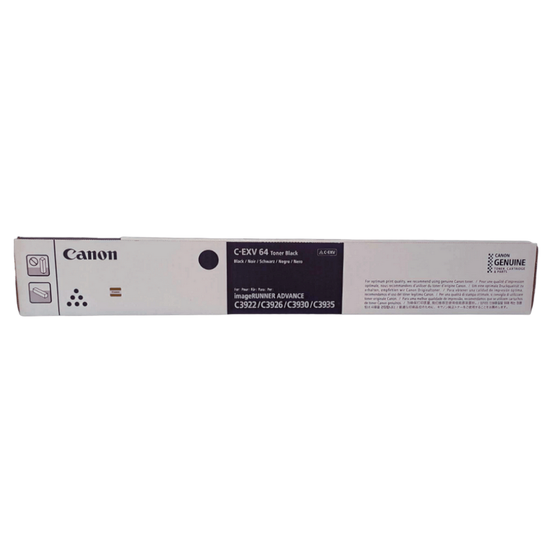 Toner Canon C-EXV64 Black, (appr. 38,000 pages 5%) for iR ADV DX C39xx Series