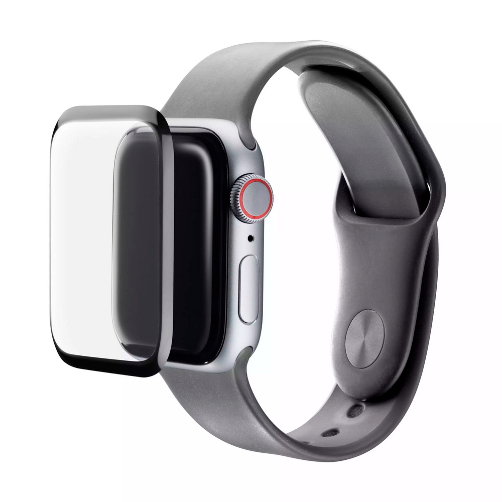 Cellular Tempered Glass Flexy for Apple Watch 45mm, Black