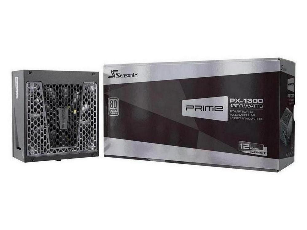 Power Supply ATX 1300W Seasonic Prime 1300 Platinum, 135mm, Full Modular, Fanless until 20 % load