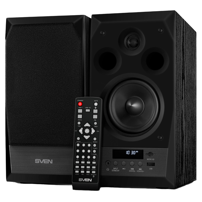 Speakers SVEN "MC-10" Black, 50w, Bluetooth, SD, USB Flash, Remote Control, FM, 3.5mm jack