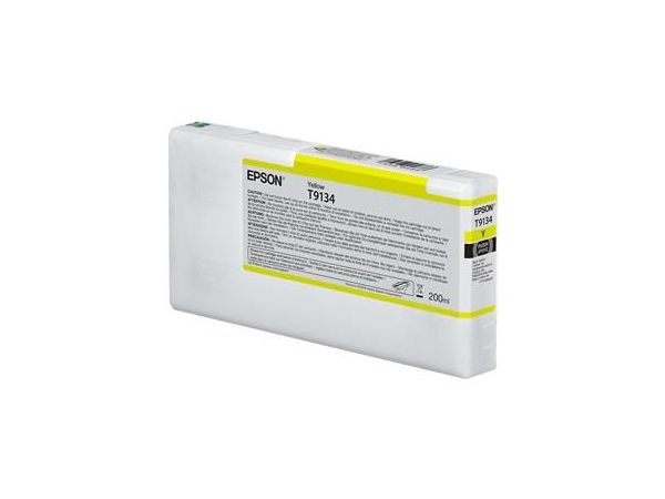 Ink Cartridge Epson T9134, Yellow, 200ml, C13T913400