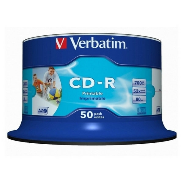 CD-R  50*Cake, Verbatim, 700MB, 52x, AZO, Pri..