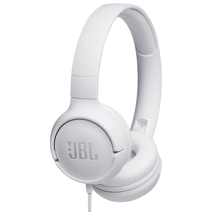 Cumpara  Casti audio - Headphones  JBL T500 White, On-ear...