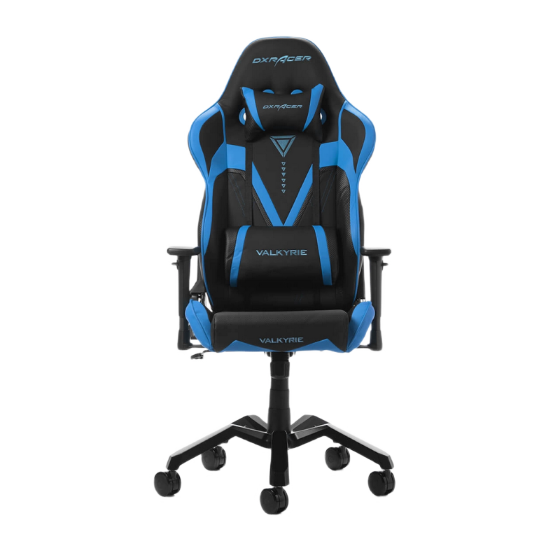 Игровое кресло DXRacer Valkyrie, Искусственная кожа, Черный/Синий