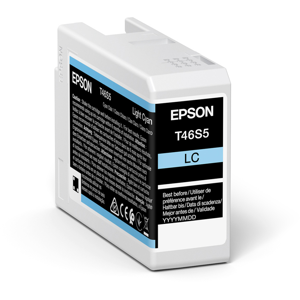 Картридж чернильный Epson T46S UltraChrome Pro 10, 25мл, Голубой