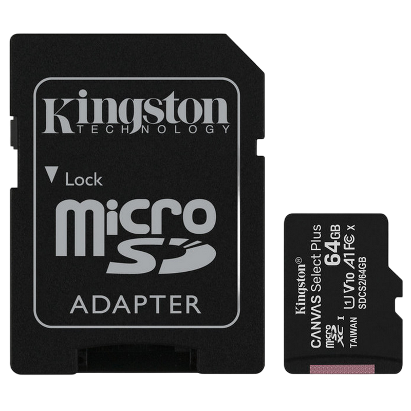 Cumpara  Carduri de memorie - .64GB MicroSD (Class 10) UHS-I (U1) +SD adapt..