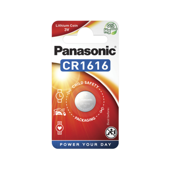 CR1616, Blister*1, Panasonic, CR-1616EL/1B..