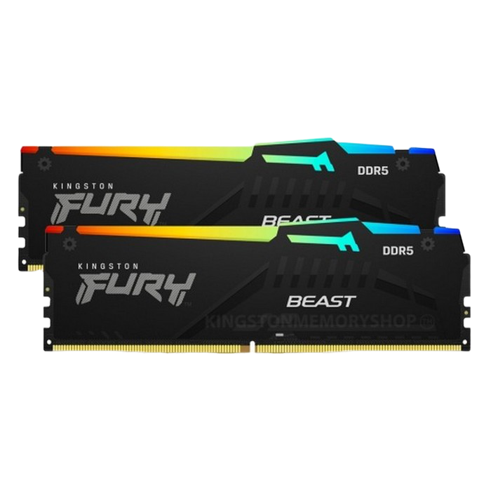 64GB DDR5-5200MHz  Kingston FURY Beast RGB (K..