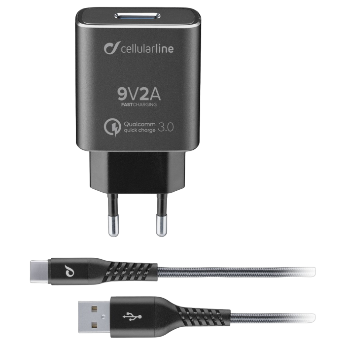 Wall Charger Cellularline Tetraforce, + Type-..