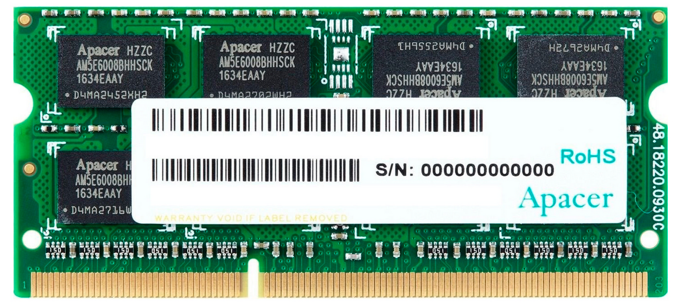 Cumpara  RAM - 8GB DDR3 1600MHz SODIMM 204pin  Apacer PC1280..