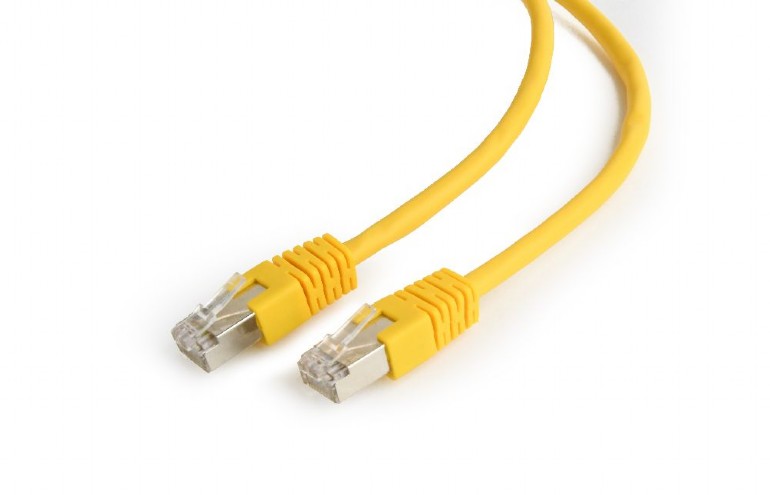Patch Cord Cat.6/FTP,  1 m, Yellow, PP6-1M/Y, Cablexpert