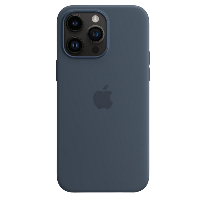 Original iPhone 14 Pro Max Silicone Case with MagSafe - Storm Blue, Model A2913