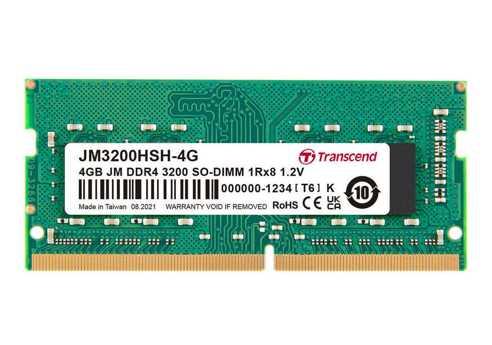 .4GB DDR4-  3200MHz  SODIMM  Transcend JetRam..