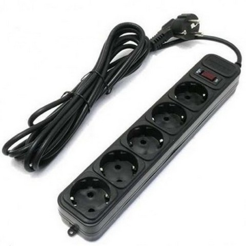 Surge Protector   for UPS,  0,5m, 5 Sockets, Ultra Power, black, UP3-B-0.5UPS