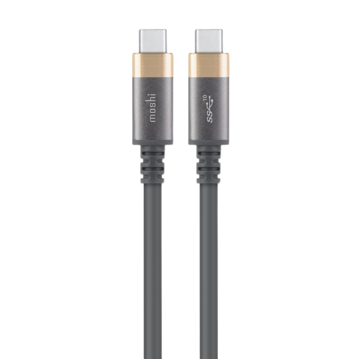 Cable MOSHI  Type-C / Type-C, 1.0 m, Gray/Gold