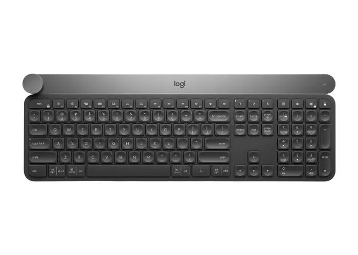 Wireless Keyboard Logitech CRAFT, Premium typing, Input dial, Spherical keys, Backlit, Multi-Device,