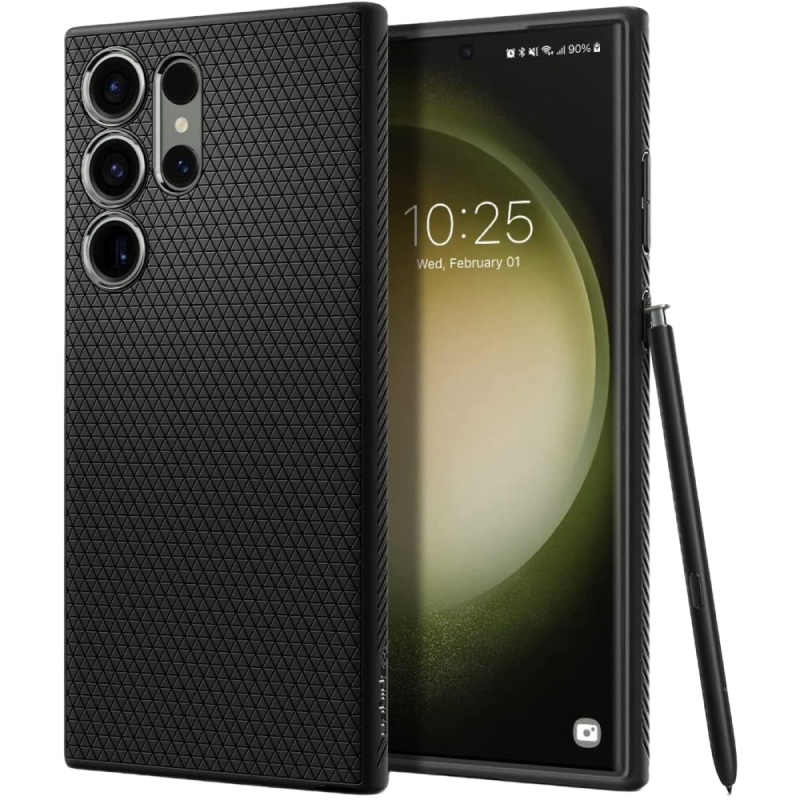 Spigen Samsung S23 Ultra, Liquid Air, Matte Black
