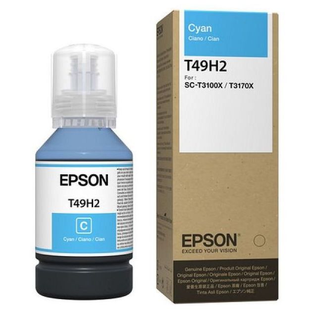 Контейнер с чернилами Epson T49H, C13T49H200, Циан