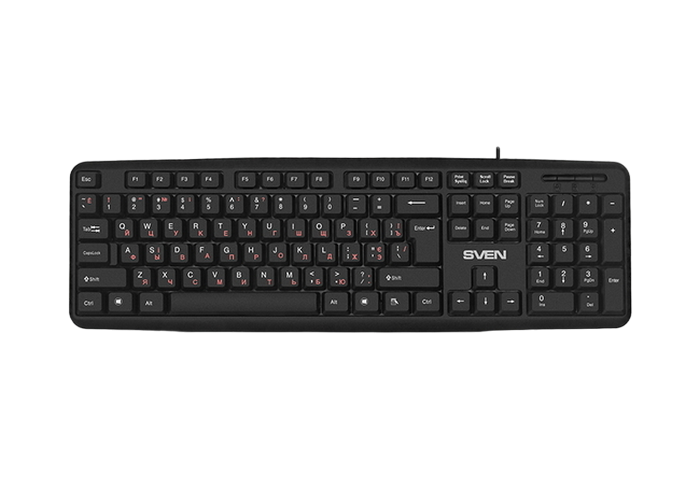 Keyboard SVEN KB-S230, Splash proof..
