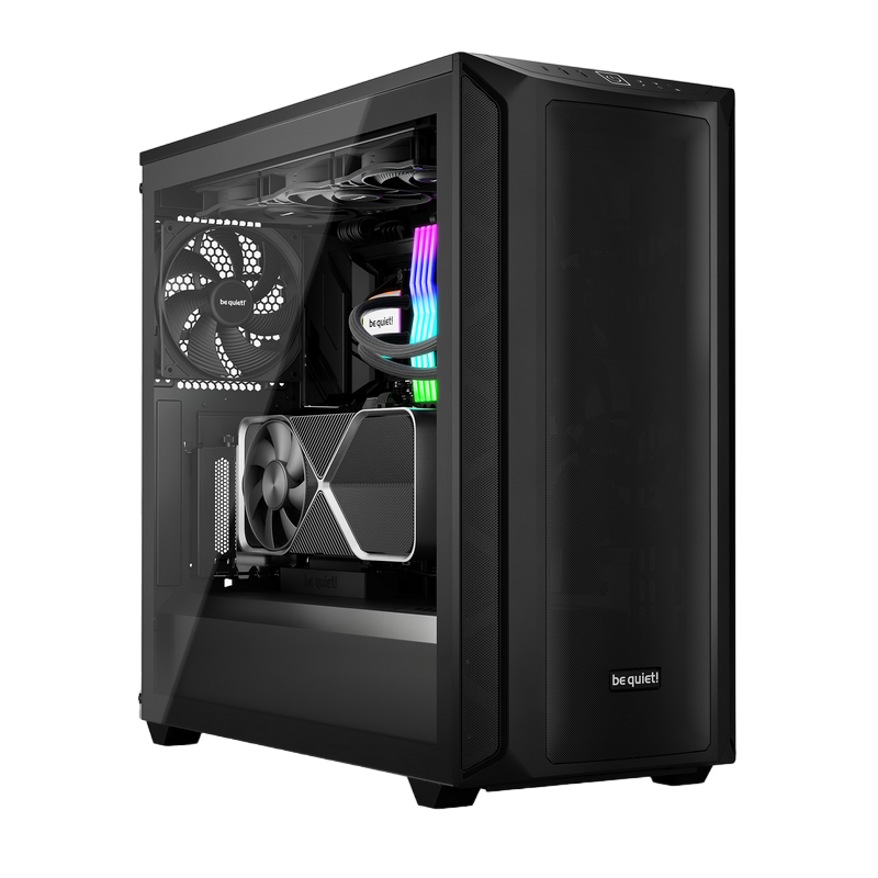 Case ATX be quiet! Shadow Base 800, w/o PSU, 3x140mm, 2xUSB 3.2, 1xUSB Type C, Window, Black